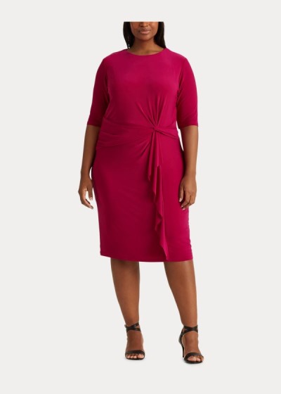 Women's Ralph Lauren Twisted-Knot Jersey Dresses | 307241TDH